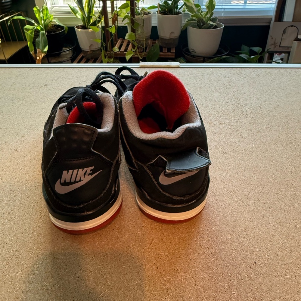 Jordan Nike Black and Red Sneakers - Picture 4 of 5